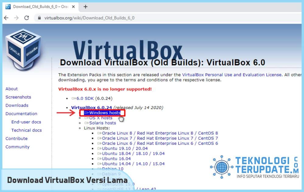 Download VirtualBox Versi Lama Windows 7